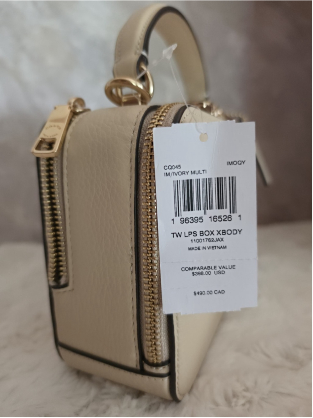 NWT Coach Tom Wesselmann Lunch Box Crossbody Ivory Leather CQ045 - Picture 3 of 12